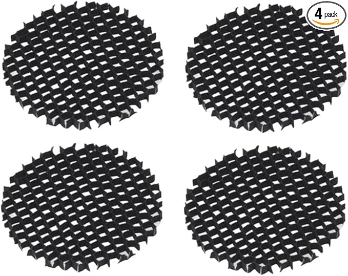 Gardenreet Aluminum Hexagonal Louver Lens for MR16 Bulb - Low Voltage Landscape Lighting Spotlight Well Light Down Light - Reducing Brightness and Side Glare (4 Pack)