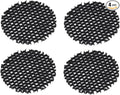 Gardenreet Aluminum Hexagonal Louver Lens for MR16 Bulb - Low Voltage Landscape Lighting Spotlight Well Light Down Light - Reducing Brightness and Side Glare (4 Pack)