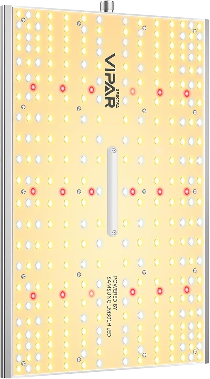 VIPARSPECTRA XS1500 Grow Light Compatible with Samsung LM301H Diodes and MeanWell Driver Plus XS1500 Pro Grow Light with New-gen Lens Dimming Daisy Chain Full Spectrum Grow Lights for Indoor Plants