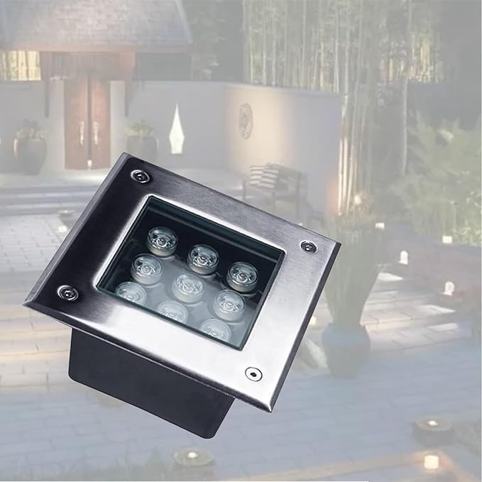 LED Beam Spotlight - Underground Light LED Low Voltage LEDs Well Light Square Outdoor Underground Lights Embedded Ground LEDs Landscape Lighting IP67 WaterpWarm White 36W
