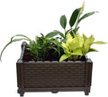 qiuqiu Raised Bed Garden Kit Rectangular Planter Pot System for Fresh Vegetables Herbs Flowers and Succulents 40 X 40 X 22Cm