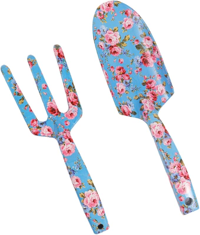 Women ' s Gardening Tool Set Hand Trowel Fork Durability Stainless Steel with Unique Floral Print Perfect for Various Task Gardening Tool for Women