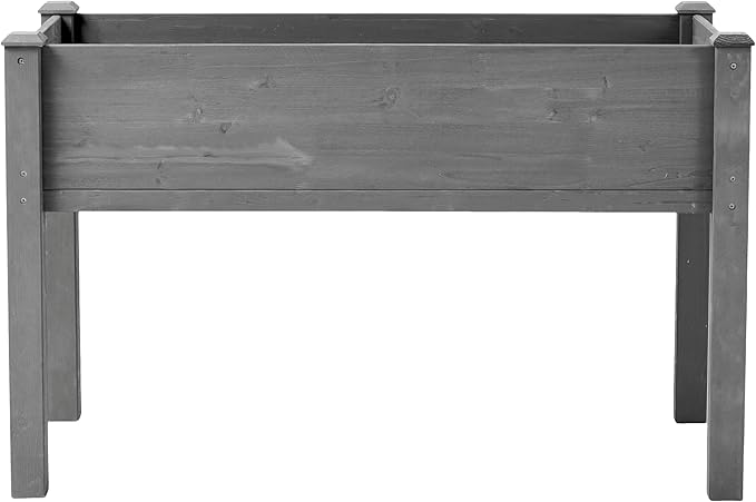 48x24x30 inch Raised Garden Bed with Legs Elevated Wooden Planter Box for Outdoor Plants Flowers Fruits Vegetable Herb Growing
