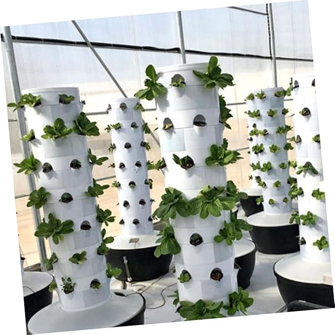 1 Set Hydroponics Vertical Reusable Plant Growing Containers for Vegetables Fruits Flowers Durable Hydroponic Plant Cups with Easy Root Growth Structure