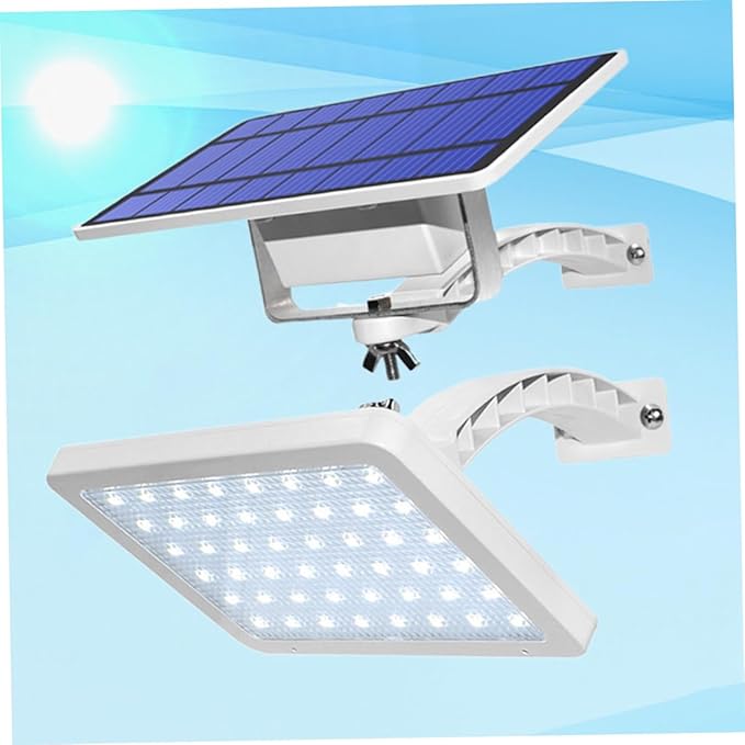 Solar Wall Lamp Practical Split Garden Light for Patio Courtyard and Stairway Illumination White