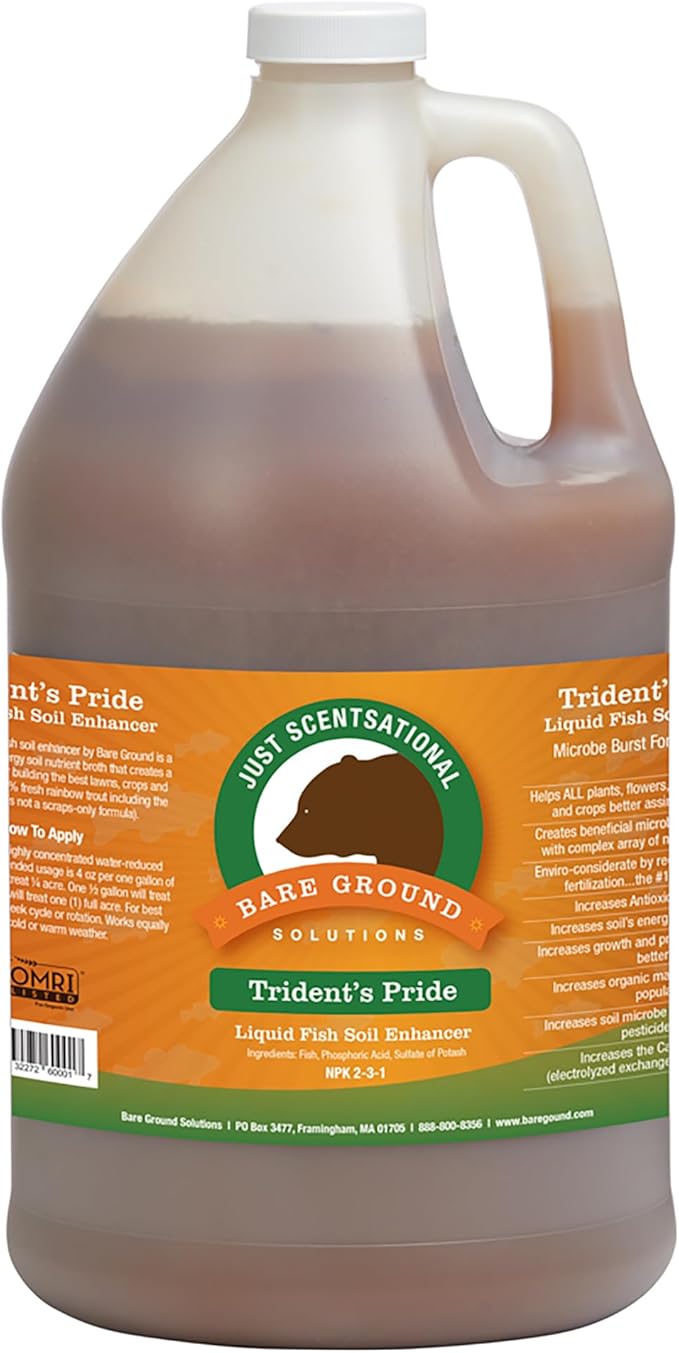 Trident’s Pride Organic Fish Fertilizer (1 Gal) + 30% Industrial‑Grade Vinegar Cleaner – Garden &amp Outdoor Bundle