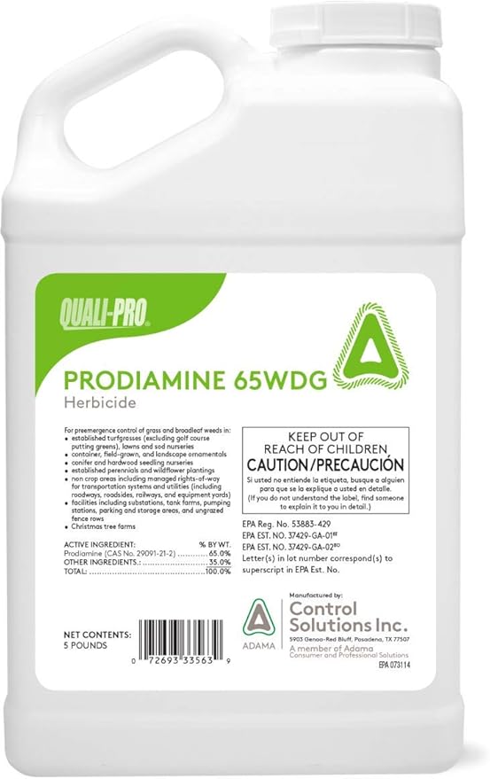 Quali-Pro Prodiamine Pre-Emergent Herbicide 5 lbs Yellow Granules