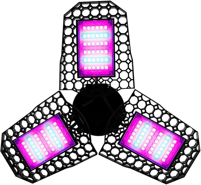 80W LED Plants Grow Lights E26/E27 Deformable Growth Light Bulb 110V Red Blue Seedling Hydroponic Foldable Planting Box 100-277V UV/IR Vegs Flower Fruit Cactus Potted Moss Cultivation Lighting