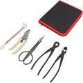 5Pcs Bonsai Tools Set Portable Garden Tools Set with Organizer Bag Mini Garden Succulent Tools Set for Seedlings Bonsai Succulents Herbs Terrariums and Planting