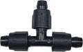 USA Made - 5 PACK Premium 1/2 Inch I.D 540 - .620 Drip Tape Irrigation Tubing 17mm Tee Universal Perma-Loc Connector Barbed Locking Fitting - (Fits All Brands Rainbird Netafim Etc. 17mm