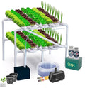 Hydroponic Kit N16 NFT System for 128 Plants Complete Indoor Garden with Nutrients Seeds &amp Accessories