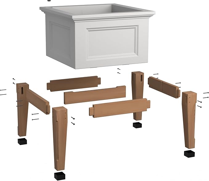 Fairfield 24x24 Elevated Garden Bed - Black