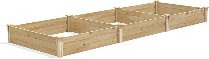 Greenes Fence Premium Cedar Raised Garden Bed 4' x 12' x 10.5 (3/4 Thick) - Made in USA with North American Cedar