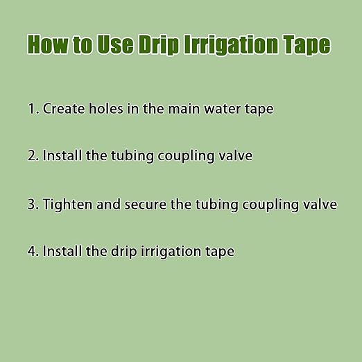 2000FT 5/8 Drip Tape Irrigation Kit 16 Mil Heavy Duty with 6 Emitter Spacing Silver Reflective Drip Tape Helps Prevent Pecking &amp Biting Damage Heat-Safe for Seedlings Reinforced PE Material