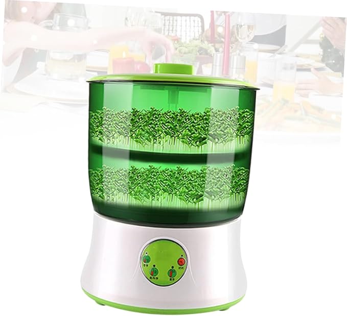 Sosoport 110v Microcomputer Control Maker Household Electric Machine Automatic Water Circulation System Energy Saving PTC Heating and Sunshade Box for Optimal Growth Environment