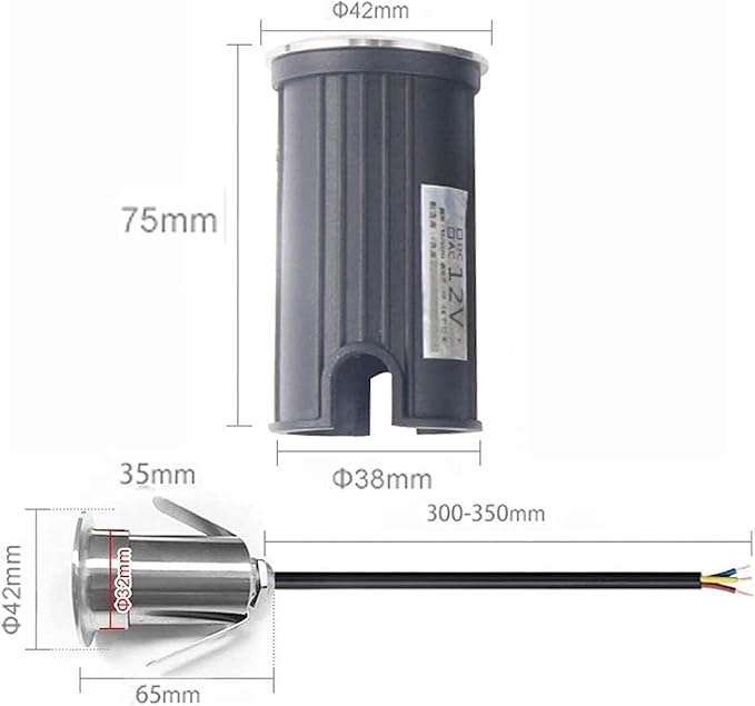 LED Pool Spotlight - 12V Low Voltage IP68 Waterproof Mini Underwater Lighting with 30° Beam Angle