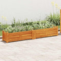 Garden Raised Bed Garden beds Outdoor Gardening Box Horse Trough planters Standing Planter Suitable for Nursery Orchard Corridor Courtyard Acacia Wood 59x11.8x9.8