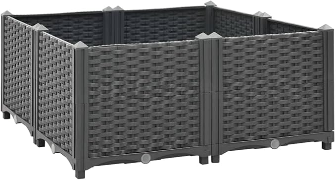 SKM Raised Bed 31.5x31.5x15 Polypropylene-04111026