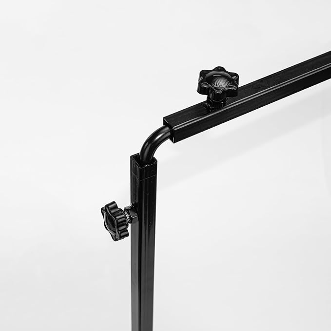 Free Standing Plant Grow Stand Lighting Adjustable Height 5.9 Feet Plug Cord with Timer Switch E26 Base Black Shade Simple Design (Bulb Not Included)