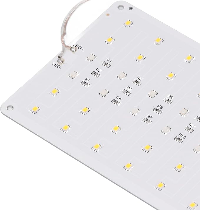Full Spectrum Under Cabinet Plant Grow Light Dimmable LED Growth Lamp for Greenhouses 5V USB 8H 12H 16H Timing Ultra Thin Panel Grow Light for Indoor Plant Growing (4 Head)