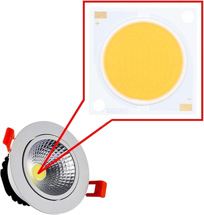 LED COB Chip Crystal 28 * 28mm Ra90 48W/72W/96W DC36-39V High Lumen Plant Growth Light Home Lighting for Spotlights(White 4000K96W DC36-39V)