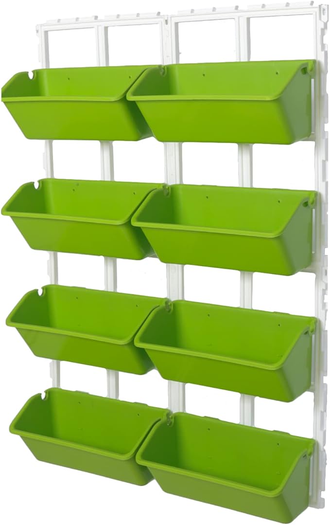 LYNICESHOP Vertical Garden Planter Box 4-Tier Space-Saving Vertical Planters Outdoor Raised Garden Bed Indoor Outdoor Freestanding Planter for Vegetables Herbs &amp Flowers (Tender Green)