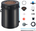 Happybuy DWC Hydroponics Grow System 5-Gallon Deep Water Culture with Top Drip Kit Air Pump Air Stone Water Level Device for Leafy Vegetables (1 Bucket)