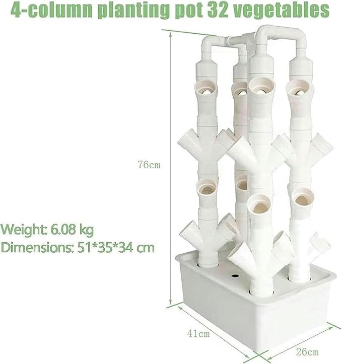 Desktop Hydroponic Grow Kits Vertical Growing Tower 2/3/4 Column Hydroponic Grow Kit Hydroponic Tower Growing System Soilless Garden Tower Gift