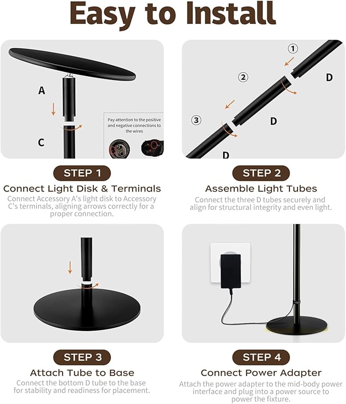 Grow Light for Indoor Plants 60W Full Spectrum LED 85'' Adjustable Standing Plant Light Tall Grow Light with Timer &amp 10-Level Dimmable Ideal for Large Plants &amp Indoor Trees