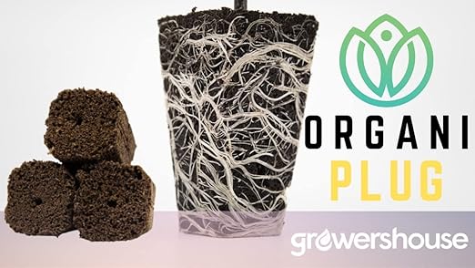 VPS OrganiPlug Hydroponic Seed Starter Plugs 2000 Pack Rapid Root Planting Pods for Seedling Clone Cutting Promotes Plant Flower Vegetable Growth w/Organic Soil Ingredients Fits Standard Tray
