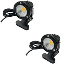7w LED Beam Spotlight - Led Spot Lights IP65 Waterproof Spotlight with Clip Outdoor Clamp Lights Landscape Lamp for Plants Yard Garden Decorative Lamp Shop Billboard Lighting(Warm White 2 Pack)