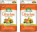 Espoma Organic Citrus-Tone 5-2-6 Natural &amp Organic Fertilizer and Plant Food for All Citrus Fruit Nut &amp Avocado Trees 18 lb. Bag. Promotes Vigorous Growth &amp Abundant Fruit - 2 Pack