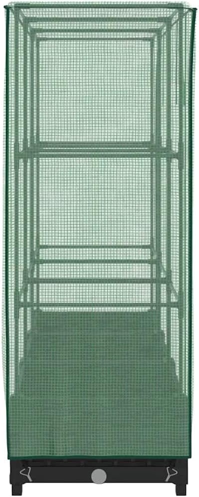 Large Rectangular Raised Garden Bed Black Polypropylene Rattan Look 47.2x15.7x48.4in Outdoor Planter Box for Patio Balcony Gardening