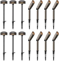 GOODSMANN Landscape Lighting Low Voltage 6PK Pathway Lights LED 2PK 4W 80 Lumen with 8PK Floodlight &amp Spotlight 3W LED 200 Lumen Replaceable Bulbs 3000K Warm White