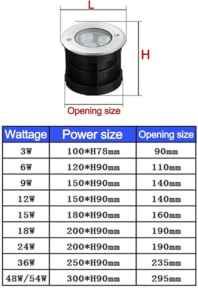 Outdoor Buried Lights - LED Fountain Light AC 24V Submersible Spotlight IP68 Waterproof Embedded Water Landscape Light Pool Wall Light Decorative Lighting EYellow-18W