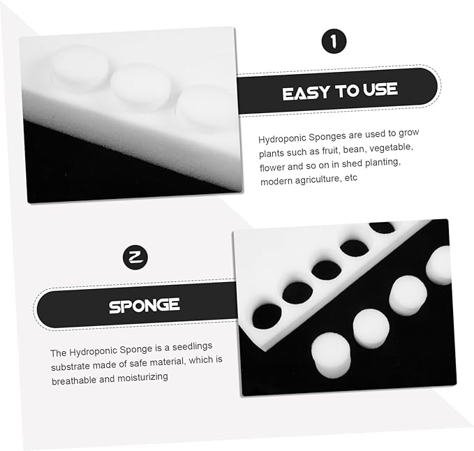 GALPADA 500pcs Hydroponic Planting Sponge Block for Soilless Vegetable Cultivation for Greenhouse and Indoor Hydroponics for Fruits Beans and Flowers