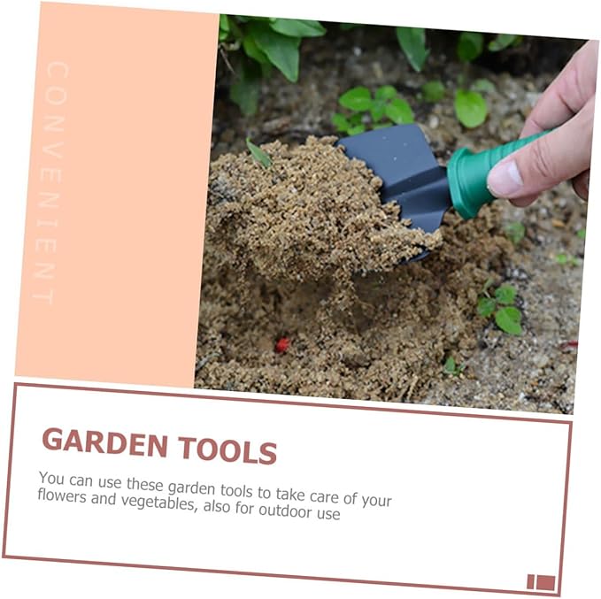 Garden Shovels and Rakes Gardening Tool Set with Pruning Shears 5pcs Portable Hand Tool Kit for Planting and Weeding with Storage Case