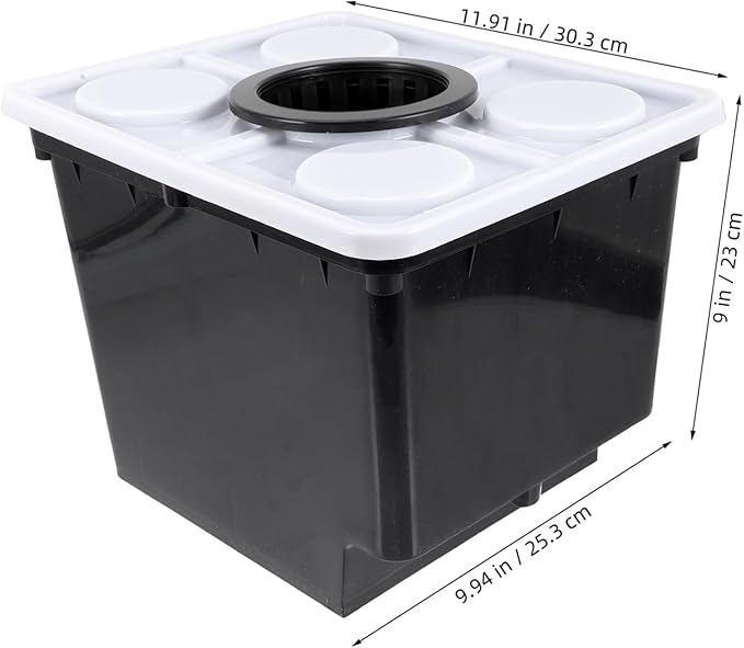 VICASKY Hydroponic Growing Bucket for Indoor Vegetable and Flower Cultivation Plastic Soilless Planting Basket Drainage for Indoor Planting Supplies