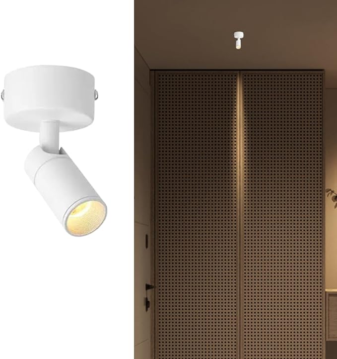 Spotlight Led Ceiling Spotlight Adjustable Spots 350°Rotation Wall Swivel Lamps Focus Lighting Fixture for Living Room Bedroom Hallway