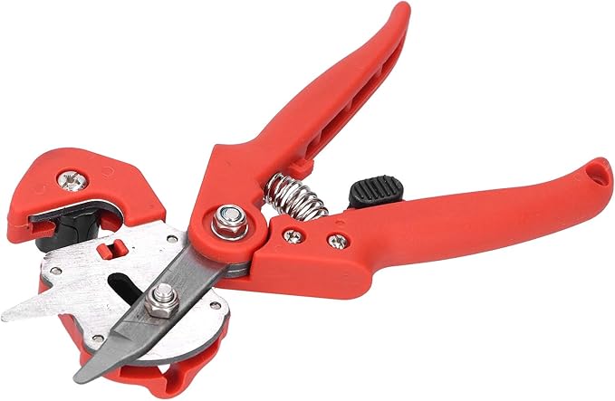 Garden Grafting Tool Set Plant Tree Branch Cutting Scissors Scissors Secateurs Professional Accessories for Gardeners (Red)