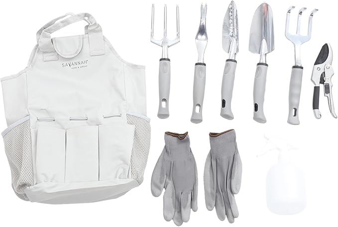 Aluminum Alloy Garden Tool Set with Storage Pouch Lightweight Durable Hand Tools for Planting and Soil Loosening Ergonomic Design for Easy Use for Gardening Enthusiasts