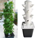 Hydroponic Tower Garden Growing System Kit 15-Plants Indoor Vertical Aeroponic Tower Garden System with Pump and Timer for Planting Vegetables Fruits