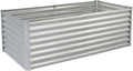 6×3×2ft Galvanized Raised Garden Bed Kit Galvanized Planter Raised Garden Boxes Outdoor Large Metal Raised Garden Beds for Vegetables