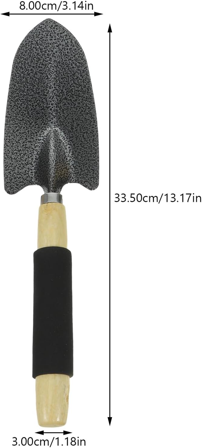 5pcs Garden Tool Set with Hand Rake Shovel Hoe Cultivator and Fork – Portable Gardening Hand Tools Kit for Planting Soil Loosening and Weed Removal in Home Gardens