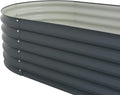 Garden Raised Bed Galvanized Steel Planter Large Durable 94.5x31.5x17.3 in for Outdoor Gardening Balcony Patio