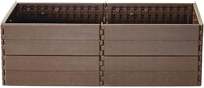 Modern Home Raised Garden Bed Kit - Stackable Hexagon Modular Flower/Planter Kit (Set of 2)