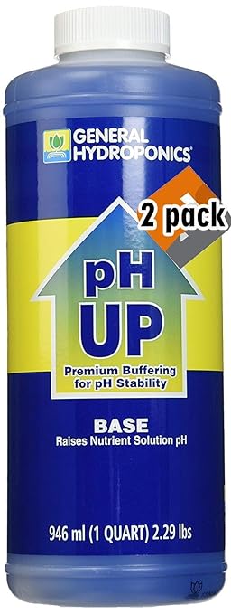 General Hydroponics pH Up Liquid Fertilizer 1-Quart - 2 Pack