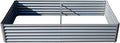 8x4x1.5 ft Galvanized Raised Garden Bed Outdoor Planter GBoxes Large Metal Planter Box for Gardening Vegetables Fruits Flowers Silver