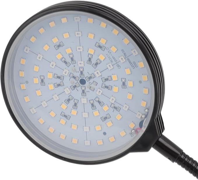 Kadimendium Dual Head Plant Grow Lamp 30W USB Powered 5 Levels Dimming LED Plant Light ClampHolder Base for Greenhouse Use