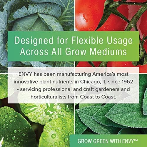 ENVY Hydroponic Plant Food A &amp B – Two-Part Liquid Nutrient for Indoor/Outdoor Plants - Soil Coco Hydroponics DWC – Gallon Set